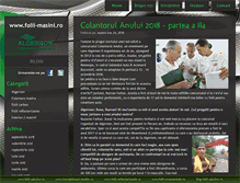 Tablet Screenshot of blog.folii-masini.ro